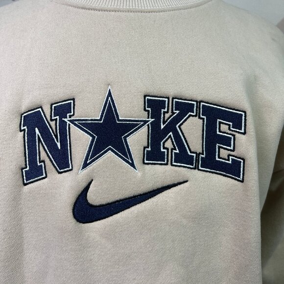 Dallas Cowboys Inspired Embroidered Crewneck Sweatshirt - Picture 2 of 4